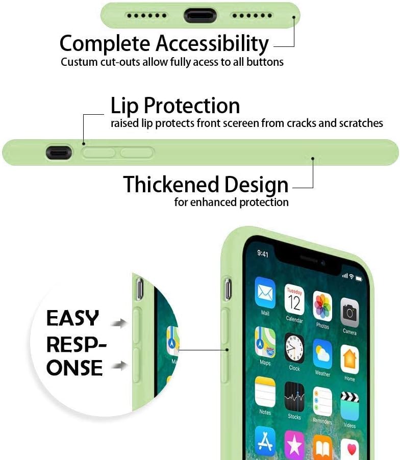3إي غطاء حماية بلاستيكي ناعم غير لامع من مادة TPU لهاتف Apple Iphone 11، أخضر فاتح - Image 3