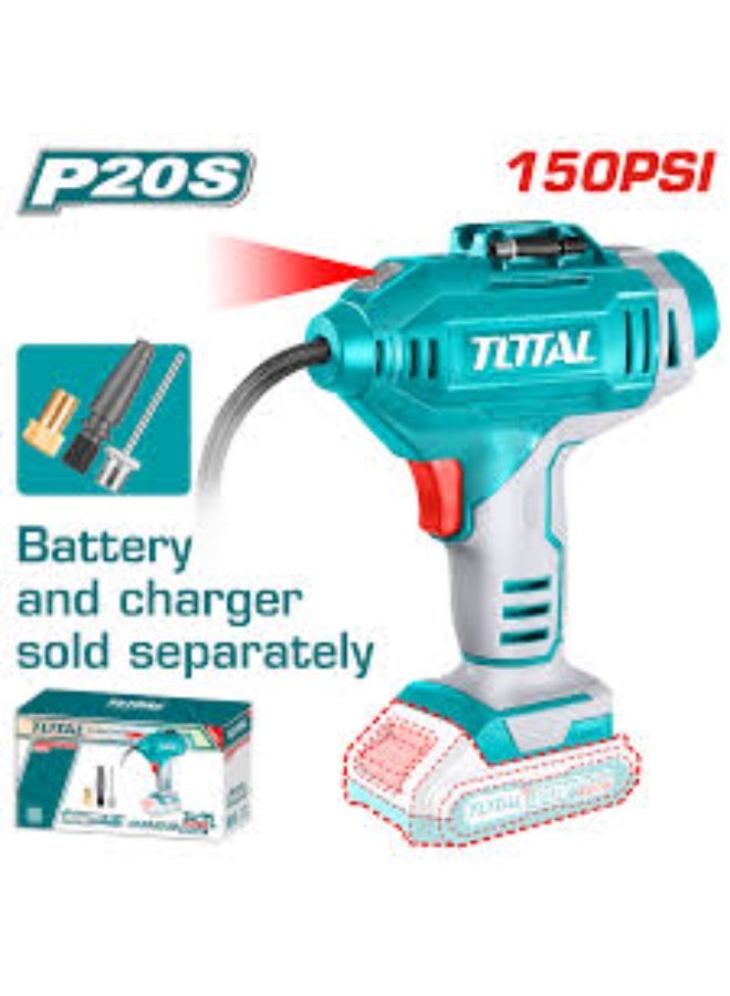 توتال كمبروسر هواء للسيارة يعمل بالبطارية – بدون بطارية وبدون شاحن - Image 1