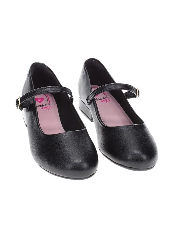 موليكينها Molekinha Pre Teen Girls School Shoes Black | Made In Brazil