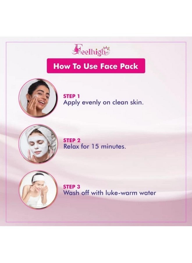 Feelhigh Diamond Face Mask Enriched with diamond ash Helps for Deep Cleansing, Prevent Premature ageing- Men & Women 500ml All Type Skin Facial Face Mask - Image 3