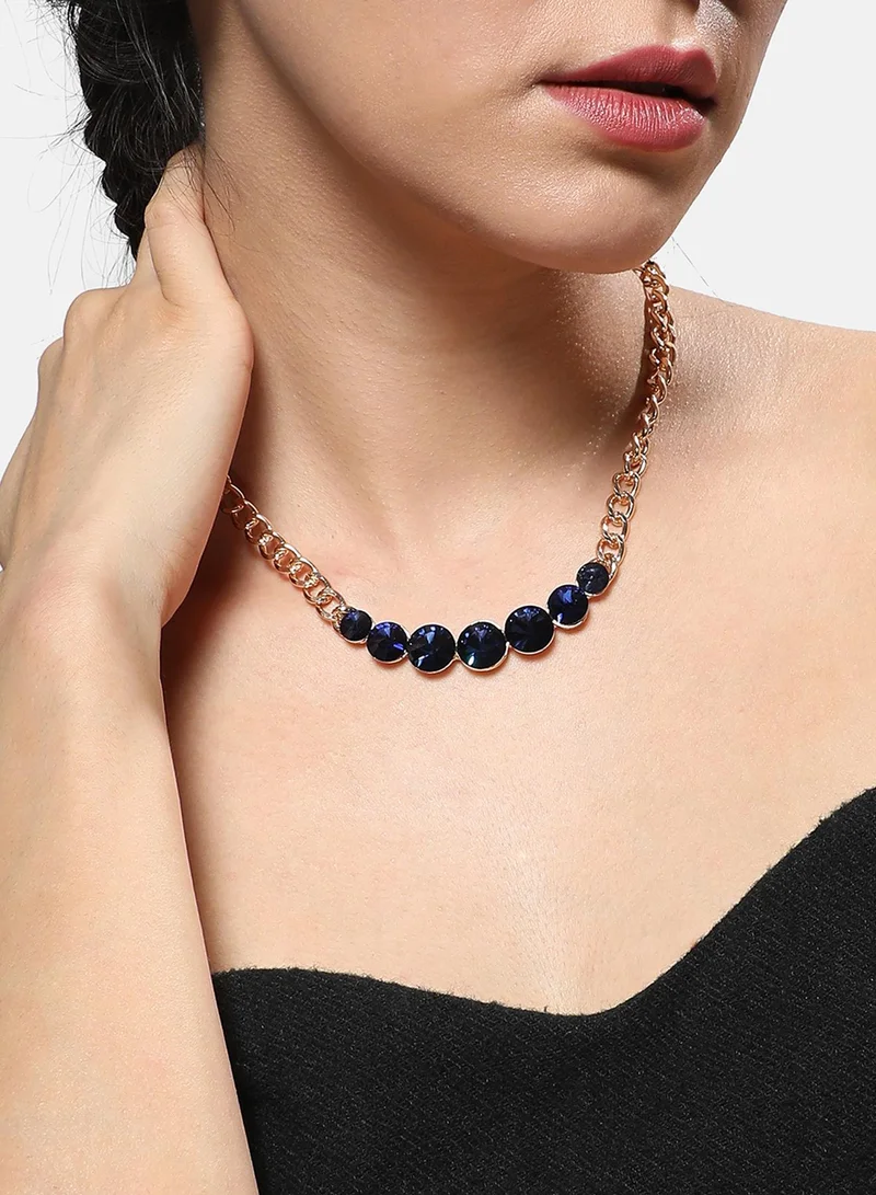 SOHI Aurora Whisper Collar Artificial Necklace Jewellery