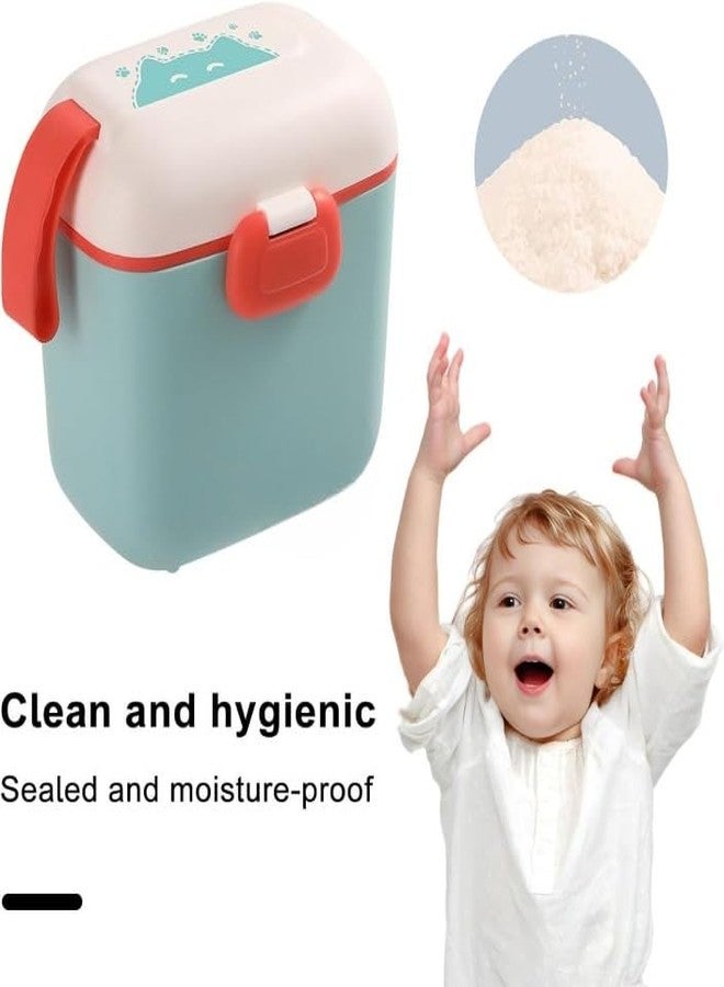 SHOPECOM Baby Milk Powder Box|Baby Milk Powder Container Box with Carry Handle and Spoon Set BPA Free, Air Tight Leak Proof, Portable First Feed Box, Multi-Functional Formula Box for Babies Kids - Image 5