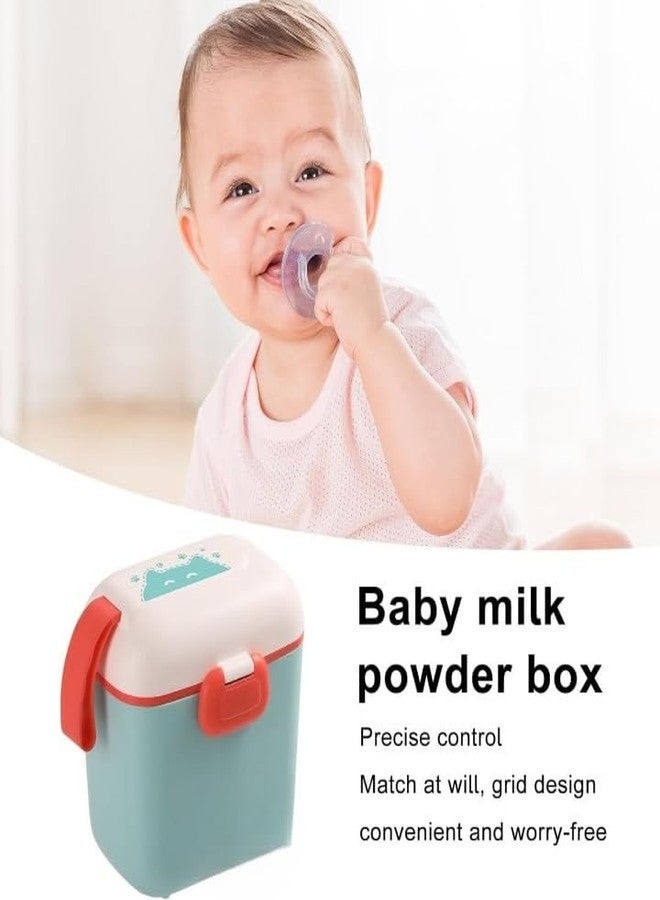 SHOPECOM Baby Milk Powder Box|Baby Milk Powder Container Box with Carry Handle and Spoon Set BPA Free, Air Tight Leak Proof, Portable First Feed Box, Multi-Functional Formula Box for Babies Kids - Image 3