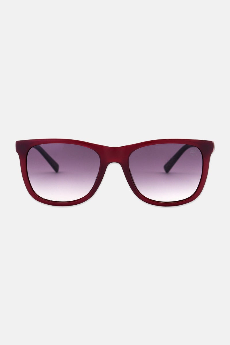 Timberland Men TB9255 Round Sunglasses, Maroon - Image 1