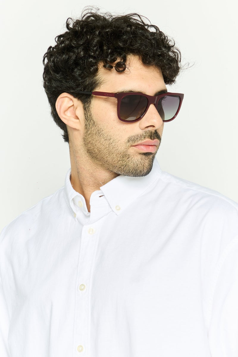 Timberland Men TB9255 Round Sunglasses, Maroon - Image 2