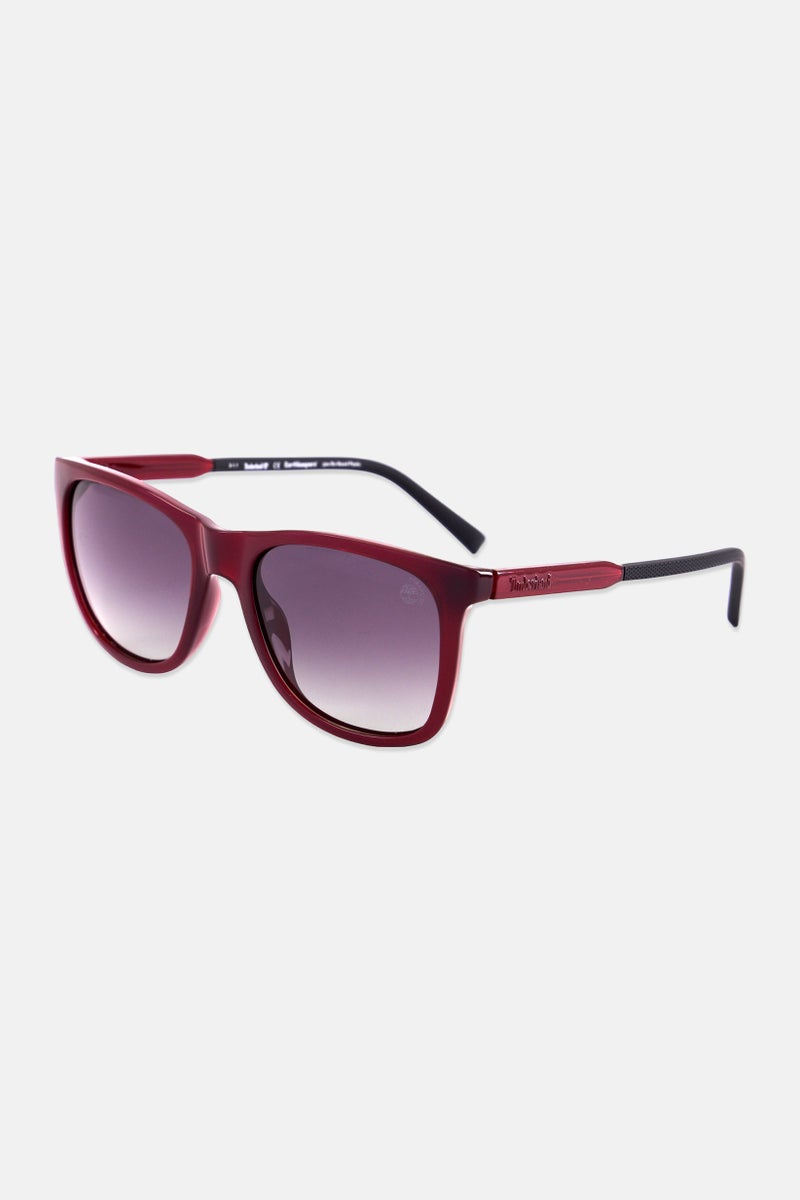 Timberland Men TB9255 Round Sunglasses, Maroon - Image 3