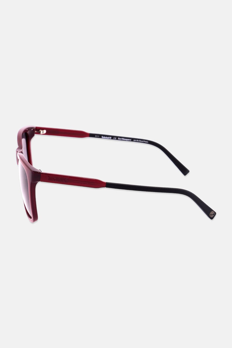 Timberland Men TB9255 Round Sunglasses, Maroon - Image 4