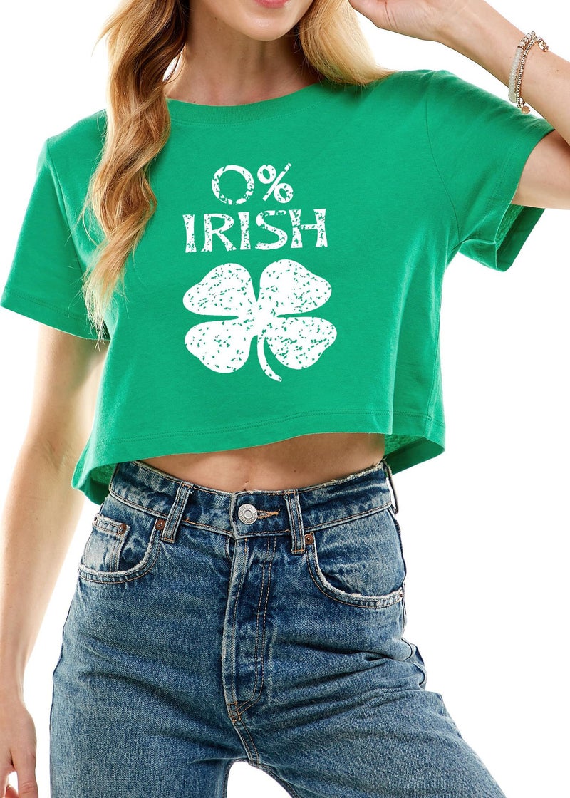 LUBERLIN St Patricks Day Crop Top(Green 6 XL) - Image 1