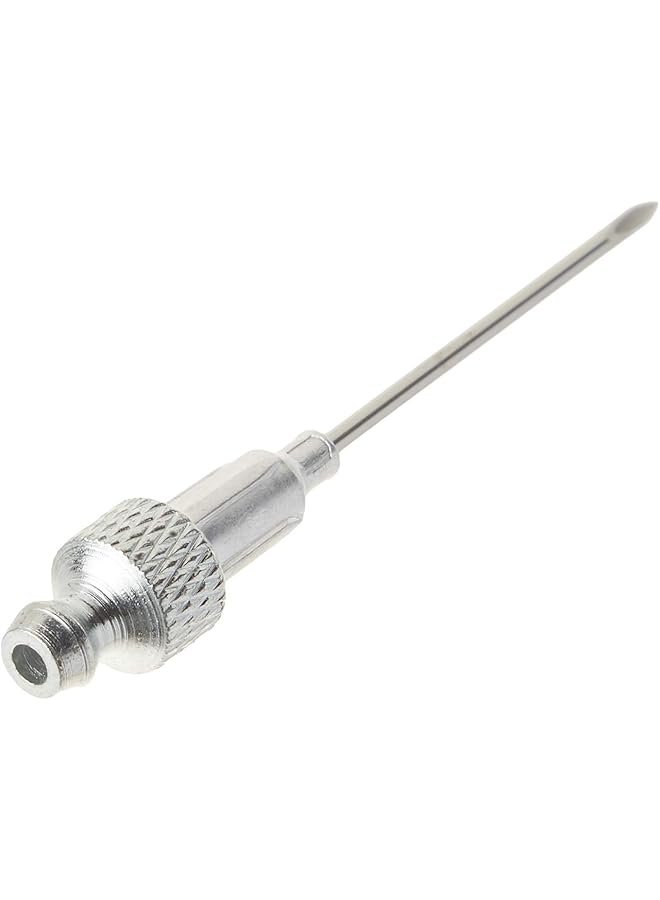 LUMAX Lx-1416 Silver 18G 1-1/2" Long Stainless Steel Grease Injector Needle With Cap. Ideal For Lubricating In Very Tight Places Like Sealed Bearings And Universal Joints.  - Image 4