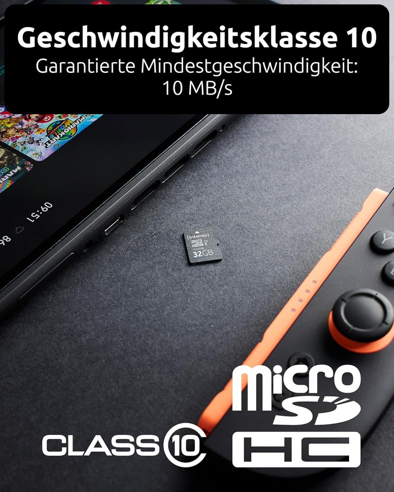 Intenso Premium Microsdhc Memory Card INCL. SD Adapter, Class 10 UHS-I, 32 GB, Black - Image 5