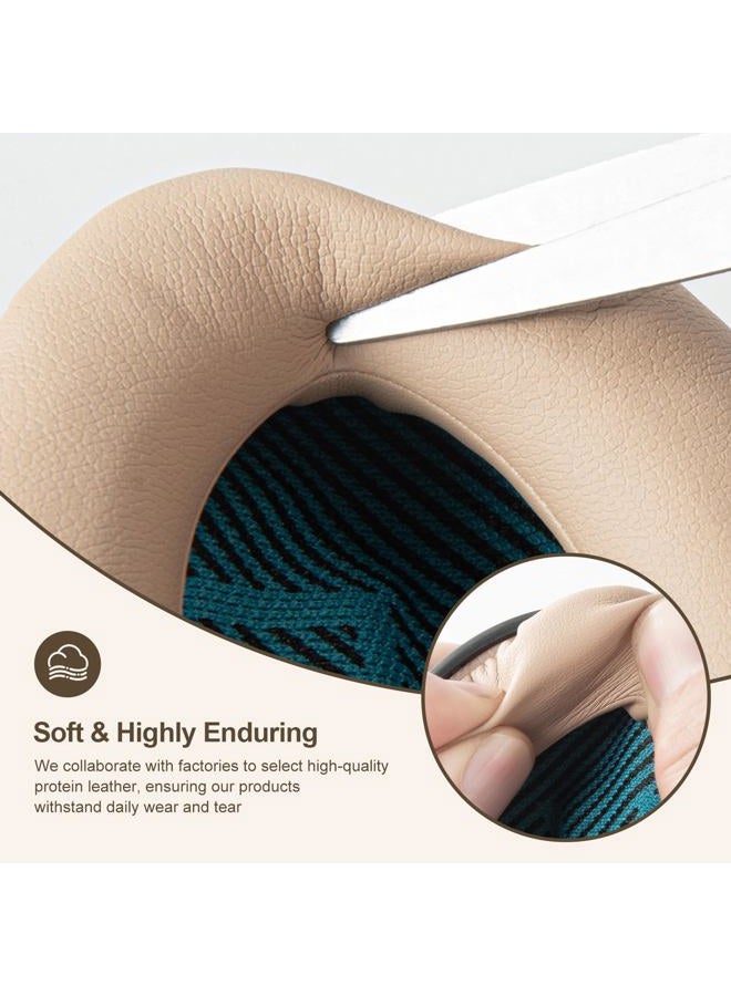 Aurivor Replacement Ear Pads Earpads for Bose QuietComfort QC 2 15 25 35 Ear Cushion for QC2 QC15 QC25 QC35 SoundLink SoundTrue Around-Ear II AE2 (Brown Cushion+Blue Scrim) - Image 4