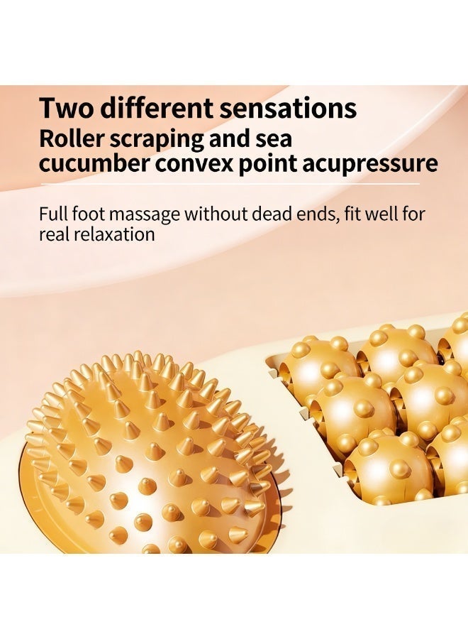 XUN Foot massage rollers relieve plantar fasciitis, heel and arch pain, provide deep tissue massage, multi-functional foot massager, acupressure massage on the soles of the feet, and a sea cucumber-shaped massager. - Image 4