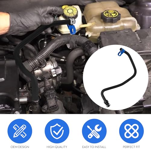 Ozikutech Radiator Coolant Hose Compatible with 2011-2015 Chevrolet Cruze, 2012-2020 Sonic, Premium Radiator Hose Replacement OEM# 13251447 Coolant By-pass Hose - Image 3