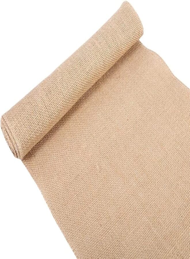 Antilog Burlap Ribbon, Vintage Nature Hessian Jute Burlap Ribbon Table Runner Crafts Chair Christmas Wedding Party(30cm*2m)