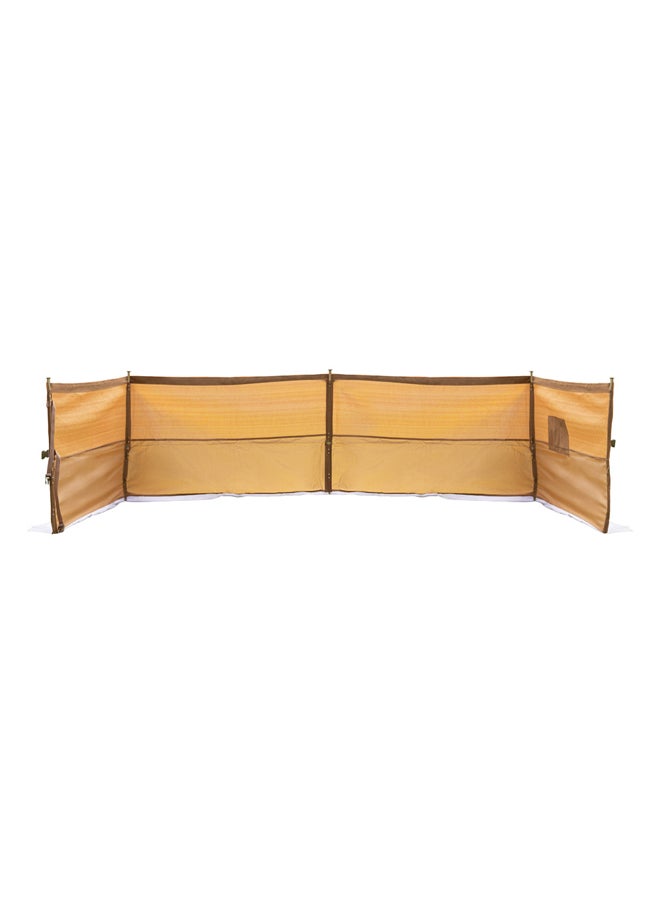 AL SANIDI Camping windbreak for trips, camping air curtain, Sandy, Size 6*1.20Metre  - Image 1