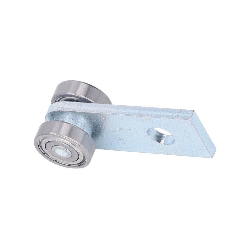 Heavy Duty Trolley Assembly: 2-Wheel Silver Strengthened Carbon Steel & Stainless Steel - CNC Processed Burr-Free Surface High Performance Bearing Roller for Factory Track Ceiling Trolley Systems DIY - Image 2