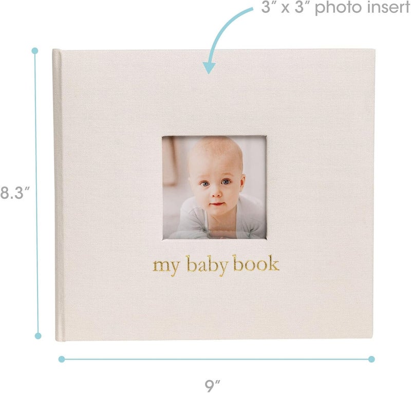 Pearhead Baby Memory Book Babys First 5 Years Keepsake Journal GenderNeutral Newborn Gift Baby Girl or Boy Book Ivory Linen - Image 4
