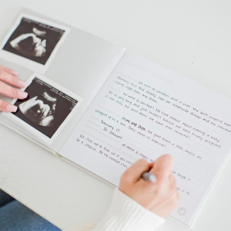 Pearhead Baby Memory Book Babys First 5 Years Keepsake Journal GenderNeutral Newborn Gift Baby Girl or Boy Book Ivory Linen - Image 5