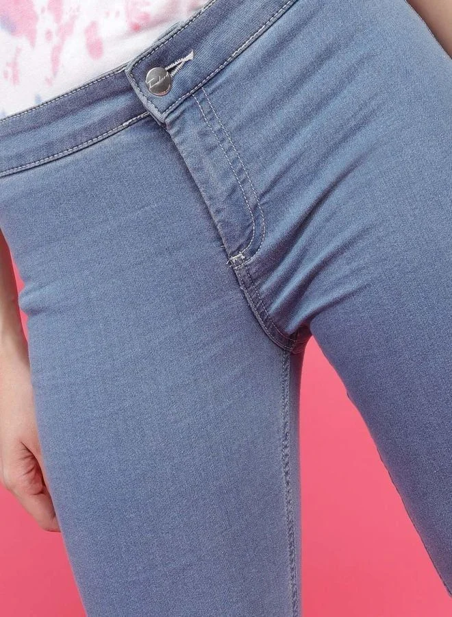 Freehand  Women Bootcut Solid Mid Rise Jeans  | Best Price UAE