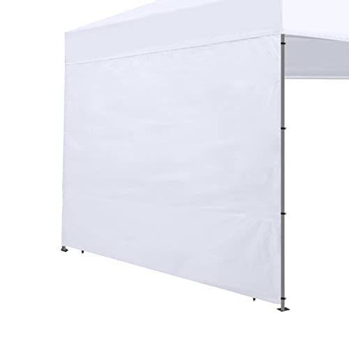 Joramoy Instant SunWall for 10x10 Pop Up Canopy, Canopy Walls 10x10 for Outdoor Instant Canopies,1 Pack Sidewall Only (White) - Image 1