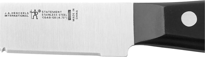 HENCKELS Statement Razor-Sharp Steak Knife Set of 4, German Engineered Informed by 100+ Years of Mastery, Black/Stainless Steel - Image 4