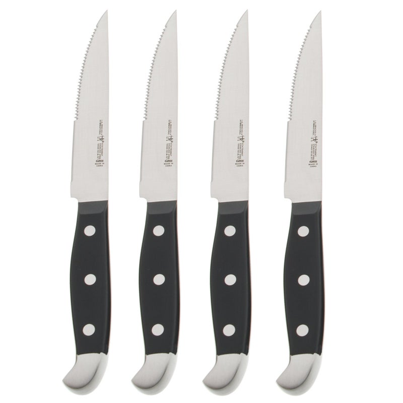HENCKELS Statement Razor-Sharp Steak Knife Set of 4, German Engineered Informed by 100+ Years of Mastery, Black/Stainless Steel - Image 2
