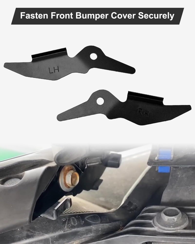 HUQUZN Pair Bumper Brackets Fit for Infiniti Q50 2014 2015 2016 2017 2018 2019 2020 2021 2022, Front Bumper Side Cover Bracket Replace 622224GA0A 622234GA0A IN1033101 IN1032101 - Image 5