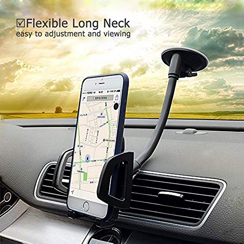 Vansky Car Phone Holder Mount, 3-in-1 Universal Cell Phone Holder Car Air Vent Holder Dashboard Mount Windshield Mount Fit for iPhone 16 15 14 13 Pro Max, Samsung S24 S23 LG Sony and More - Image 3