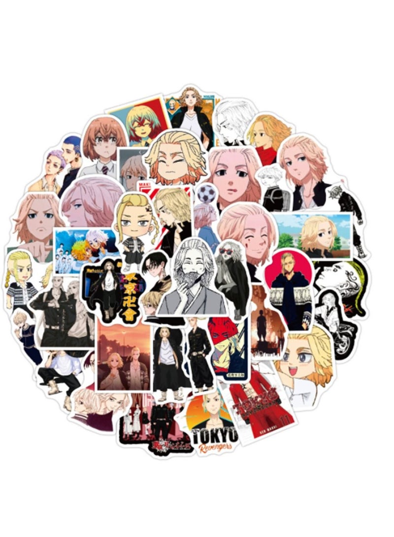 general 50-Piece Tokyo Revengers Cute Vinyl Waterproof Sticker