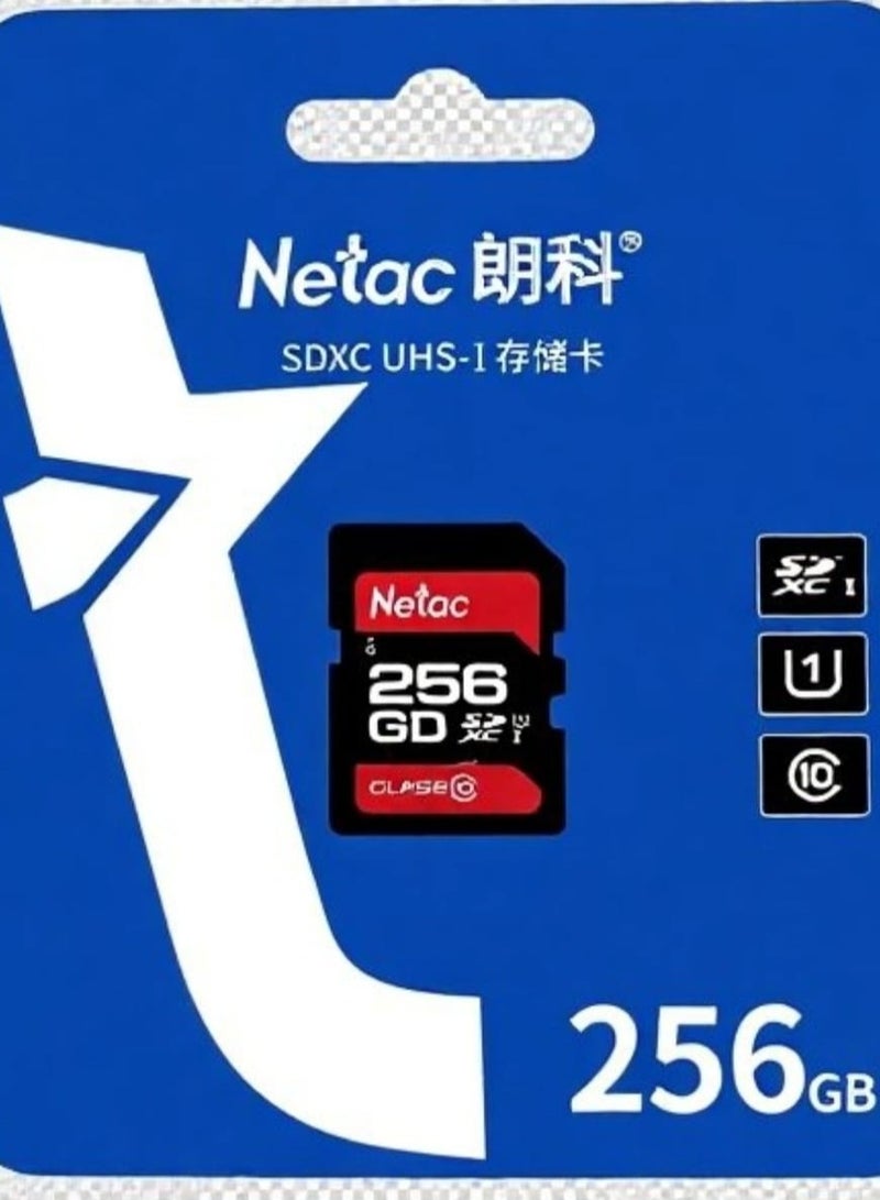 Netac Netac SDXC Memory Card 256GB U1 C10 Microsd SDXC Cards for Camera  Up to 80MB/s - Image 1