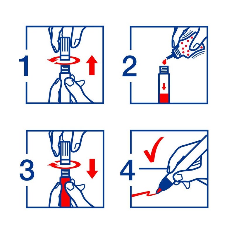edding 3000 Round Nib 1.5-3 mm-Quick-Drying Permanent Waterproof, Smudge-Proof-for Cardboard, Plastic, Wood, Metal, Fabric-Marker, 14: 1 Pen-Light Blue - Image 3