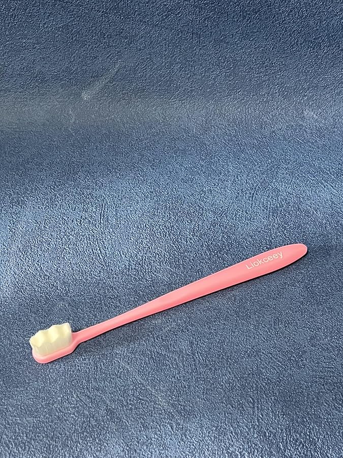 Liokceey Extra Soft Activated Charcoal Toothbrush Bioplastic Handle For Adults - Image 3