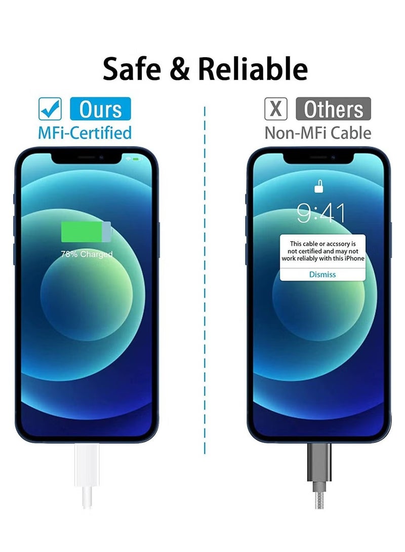 Ocean iPhone Charger Cable 2M [MFi Certified] USB C to Lightning Cable Fast Charging Power Delivery PD 20W iPhone Cable for iPhone 14/14 Pro/14 Plus/14 Pro Max, iPad Pro, iPhone 8-13 All Series  - Image 5