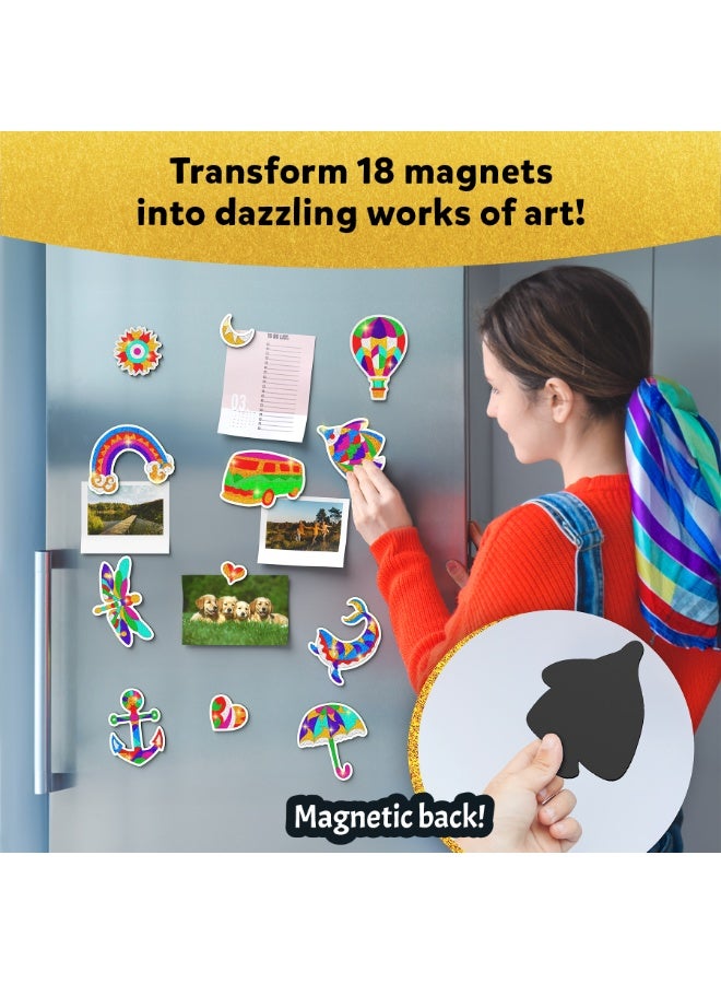 Skillmatics Foil Fun - Pretty Patterns, Mess-Free Art, Magnets, DIY Colorful Creative Activity, Craft Kits, Gifts for Kids, Teens, Adults, Families - Image 4