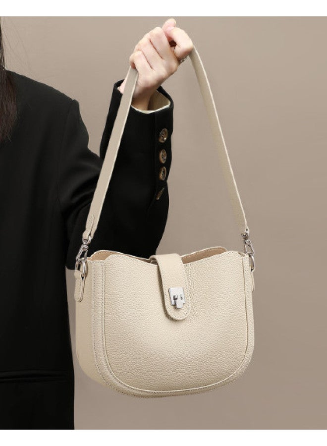 Comely هدية مهرجان تشيشي】 حقيبة سرج جلدية أصلية بسعة كبيرة، حقيبة هاتف، حقيبة كتف، حقيبة عبر الجسم للنساء - Image 1