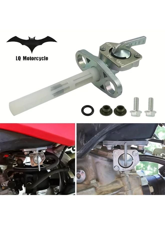 Titanium Fuel Petcock Switch Valve For Honda XR650 XR600 XR500 XR400 XR350 XR250 - Image 1