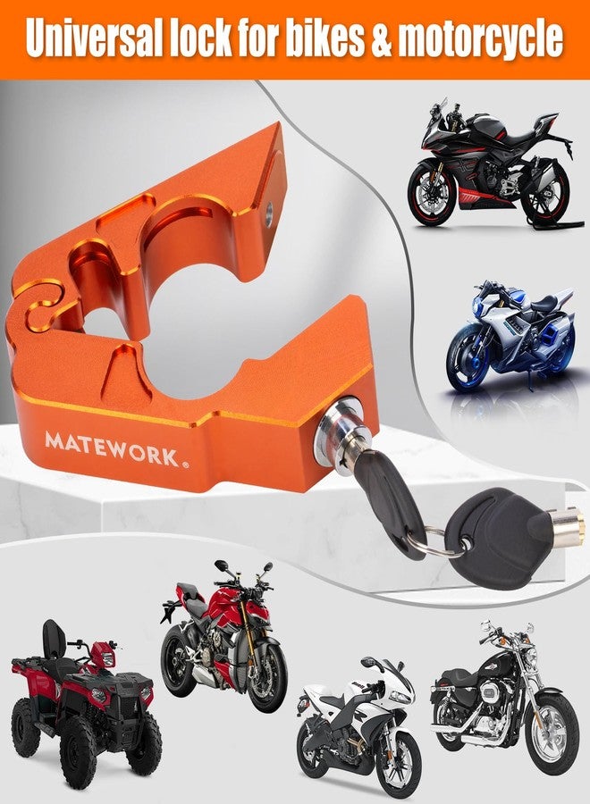 Matework MT9008 Motorcycle Lock, Orange - Image 3