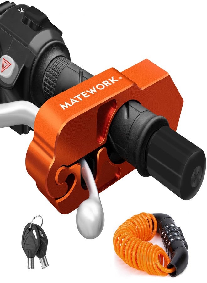 Matework MT9008 Motorcycle Lock, Orange - Image 1