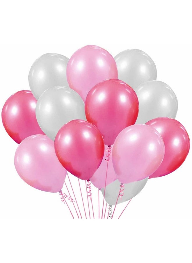 هونج كونج بالونز - مجموعة زينة عيد الميلاد الأول من HK Balloons، مكونة من 85 قطعة، لتزيين أعياد الميلاد/مستلزمات حفلات أعياد الميلاد، طقم احتفالات عيد ميلاد وردي اللون للأطفال والبنات - Image 1
