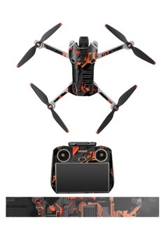 Skin Stickers for DJI Mini 4 Pro, Waterproof Decal Skins DIY Accessory Set Compatible with DJI Mini 4 Pro and RC 2 Controller