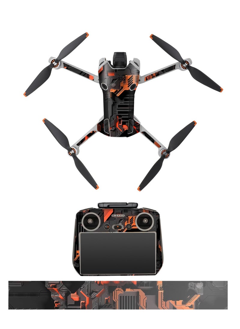 SYOSI - Skin Stickers for DJI Mini 4 Pro, Waterproof Decal Skins DIY Accessory Set Compatible with DJI Mini 4 Pro and RC 2 Controller - Image 1