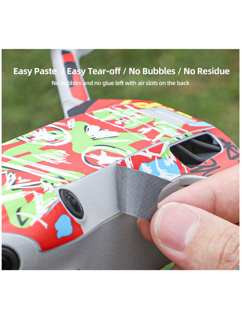 SYOSI - Skin Stickers for DJI Mini 4 Pro, Waterproof Decal Skins DIY Accessory Set Compatible with DJI Mini 4 Pro and RC 2 Controller - Image 1