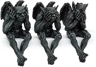 PTC PTC 5 Inch Gargoyle See, Hear, Speak No Evil Shelf Sitters Statue Figurine  - Image 1