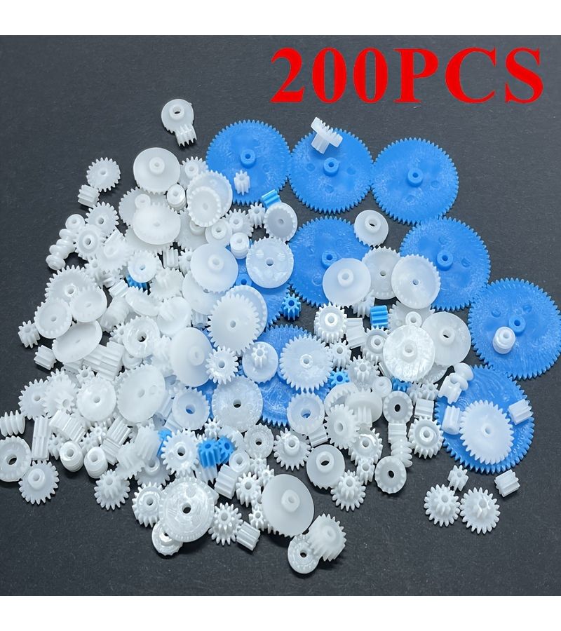 200 قطعة بلاستيكية من وحدة التروس 0.5 لمحرك DC لاستبدال ألعاب النماذج - Image 4