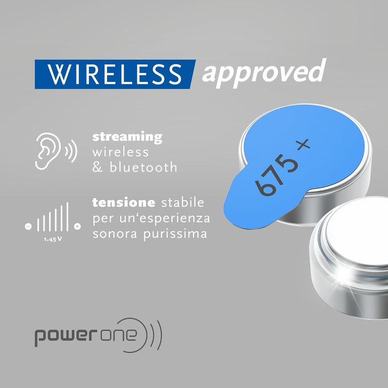 VARTA Powerone size 675 Hearing Aid Battery No Mercury made in Germany Genuine Pack 60 - Image 5