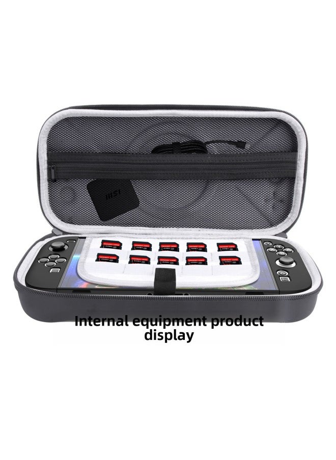 Generic Second Generation Nintendo Switch 2 Storage Bag Switch 2 Game Accessories Portable Leather Storage Box-Product Color:Black-Model:Switch 2 O Type Leather Texture Storage Bag  - Image 3
