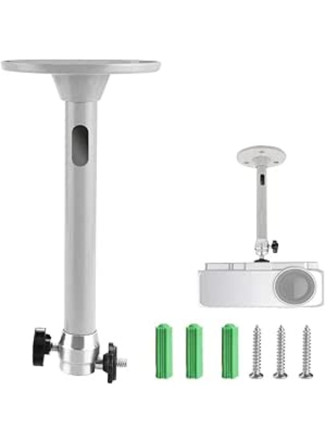 Universal Aluminium Projector Mount – 2-in-1 Ceiling & Wall Mount Bracket – 360° Swivel Multi-Angle Adjustment – High-Strength Projector Support for Home & Office. - Image 1