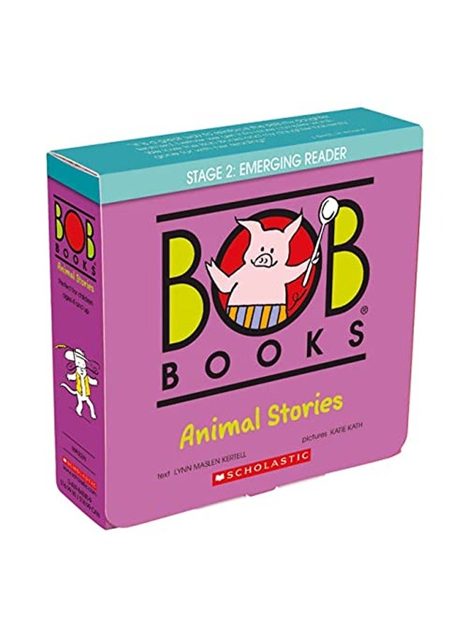 Bob Books - Animal Stories Box Set | Phonics, Ages 4 And Up, Kindergarten (Stage 2: Emerging Reader) 