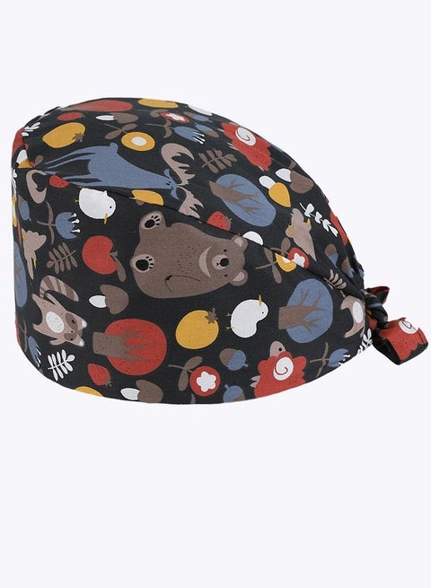 Cotton Printed Surgical Cap Gourd Cap
