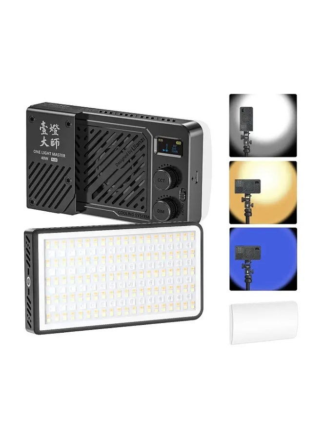 يولانزي Ulanzi 40W Portable Video Light  RGB COB LED for Photo & Video - Image 1